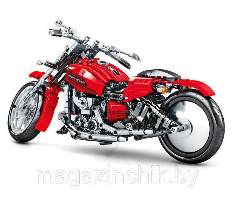 Конструктор Мотоцикл Harley-Davidson, 701706, 782 дет., аналог LEGO (Лего) - фото 4 - id-p114955004
