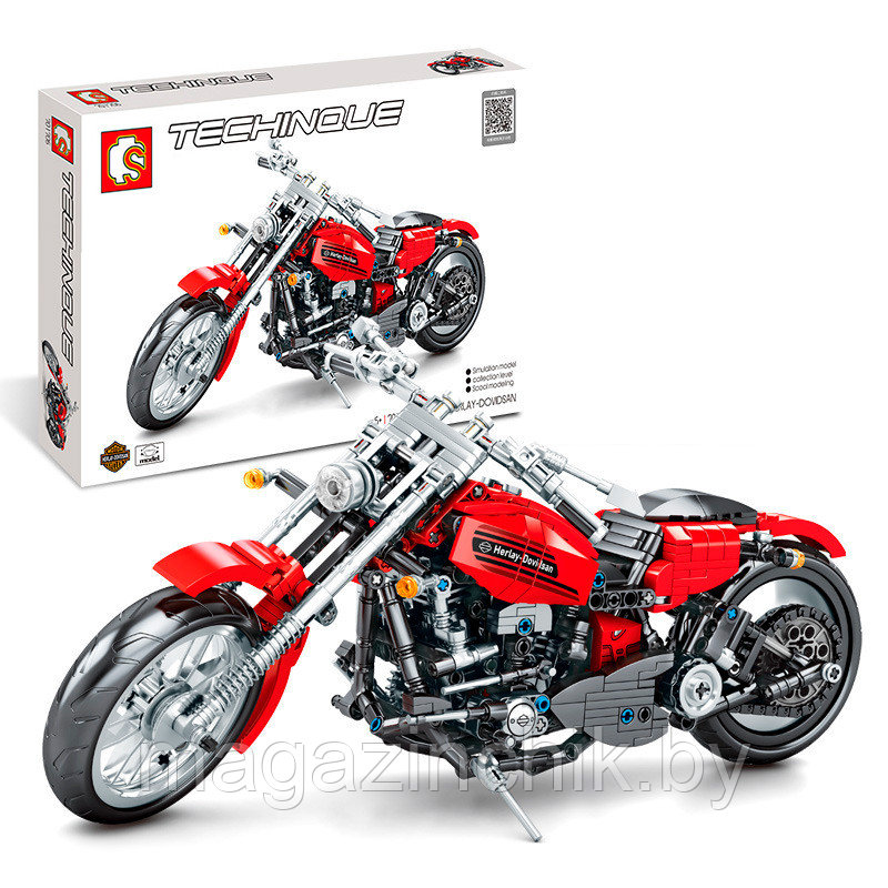 Конструктор Мотоцикл Harley-Davidson, 701706, 782 дет., аналог LEGO (Лего) - фото 1 - id-p114955004