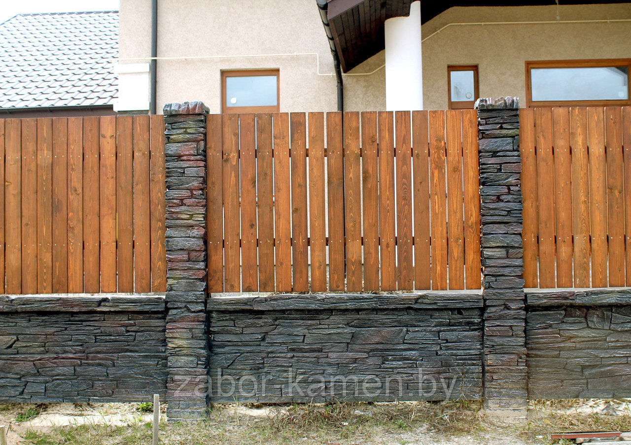 Забор бетонный двусторонний ТАНВАЛЬД (2 панели), фото 1