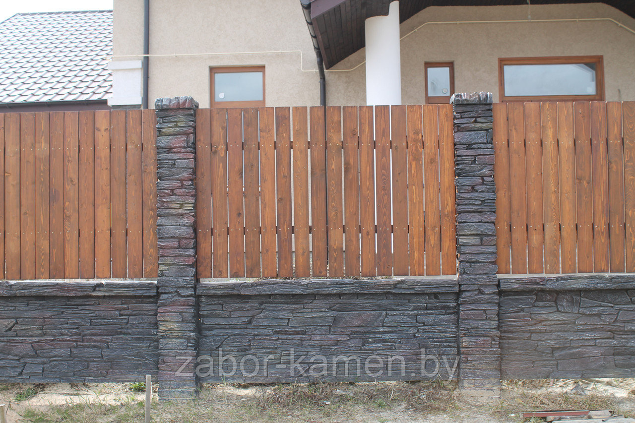 Забор бетонный двусторонний ТАНВАЛЬД (2 панели) - фото 4 - id-p52974890