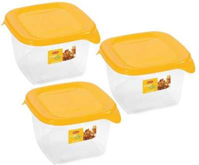 Набор контейнеров для СВЧ Fresh&Go 3шт. x 1,2L, желтый - фото 1 - id-p112996146