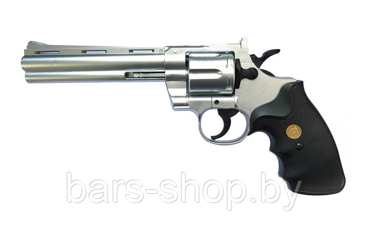 Револьвер Galaxy G.36S (серебристый) пружинный 6 мм - фото 1 - id-p114964023