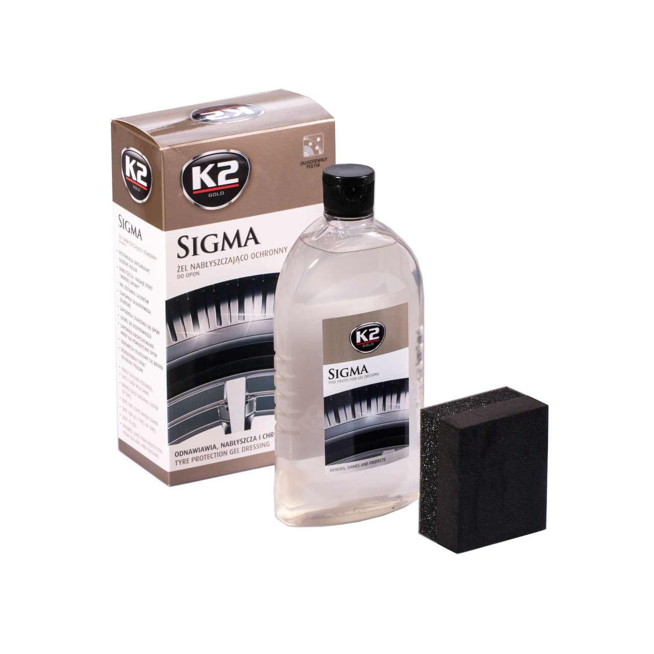SIGMA - Защита и восстановление цвета шин | K2 | 500мл