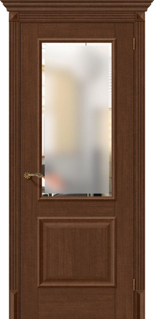Межкомнатная дверь Классико-13 Brown Oak Magic Fog Facet Экошпон