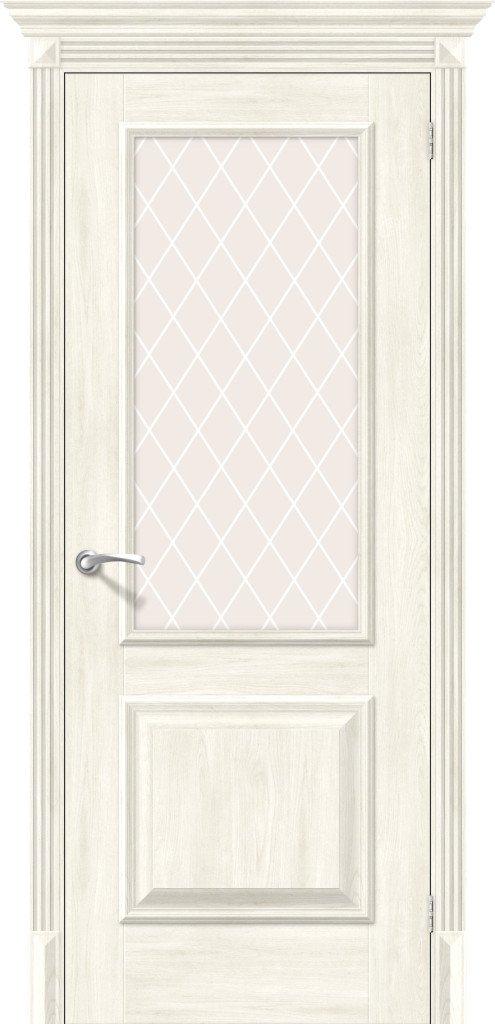 Межкомнатная дверь Классико-13 Nordic Oak White Crystal Экошпон