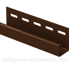 J-ПРОФИЛЬ ДЛЯ СОФИТА КОРИЧНЕВЫЙ