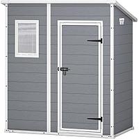 Пластиковый сарай MANOR Pent 6x4, серый