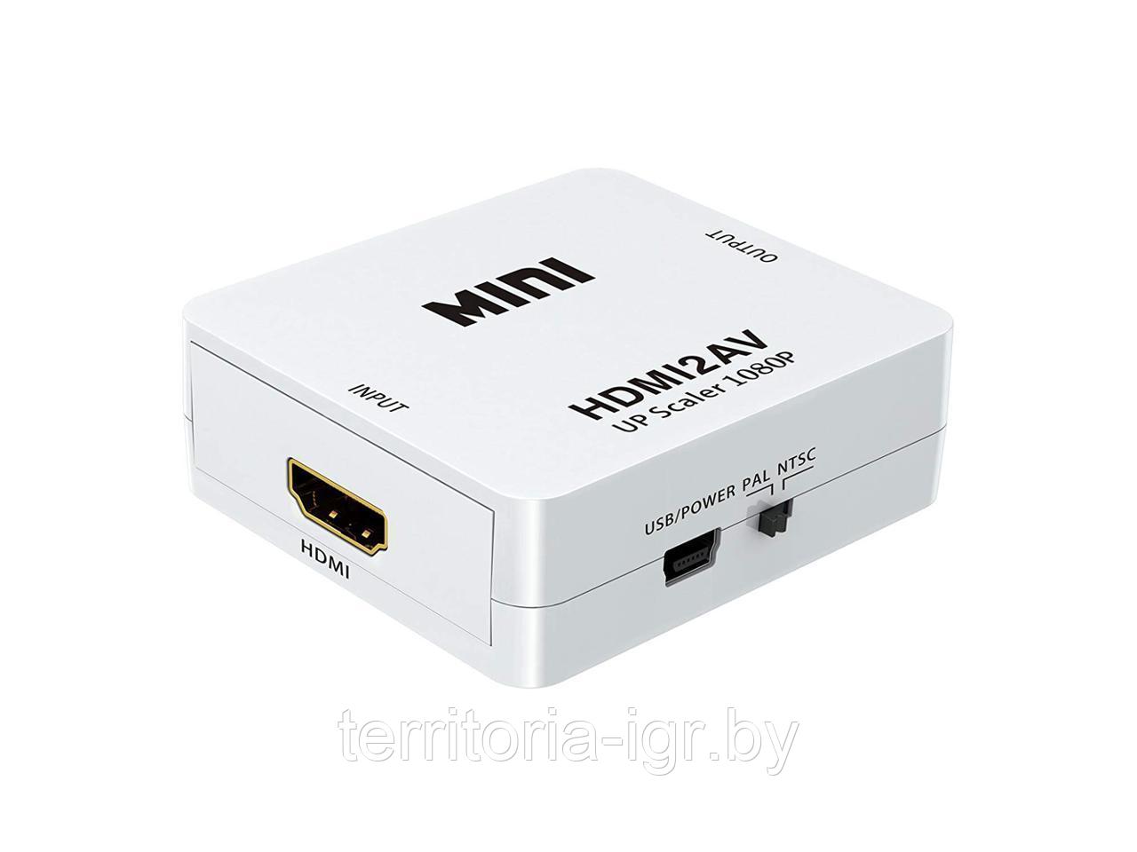 Адаптер HDMI to AV RCA переходник конвертер 720p/1080p Luom - фото 2 - id-p114991394