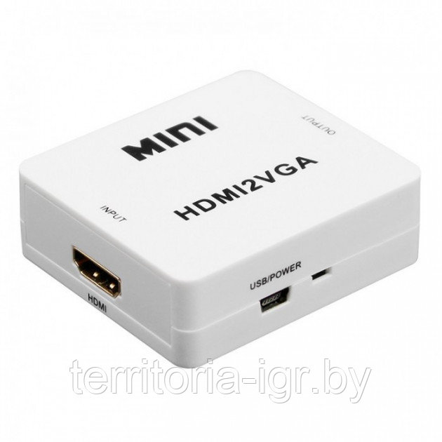 Адаптер HDMI to VGA переходник видео конвертер 720p/1080p Luom ( converter ) - фото 4 - id-p114996119