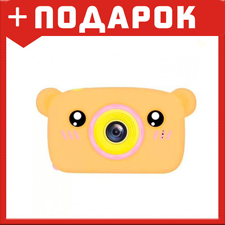 Детский Цифровой Фотоаппарат Kids Camera Bear (оранжевый), фото 2