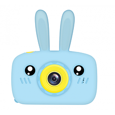 Детский Цифровой Фотоаппарат Kids Camera Rabbit голубой, фото 3