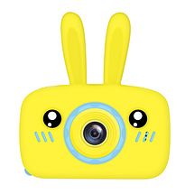 Детский Цифровой Фотоаппарат Kids Camera Rabbit желтый, фото 3