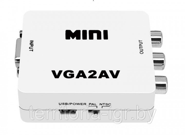 Адаптер VGA to AV переходник конвертер Luom ( converter ) - фото 2 - id-p114996477