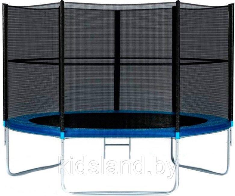 Батут Atlas Sport BLUE 10ft (312см) с внешней сеткой безопасности и лестницей - фото 2 - id-p114998332
