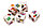 Кубики пластиковые 6 шт. Азбука в картинках (красная), фото 3
