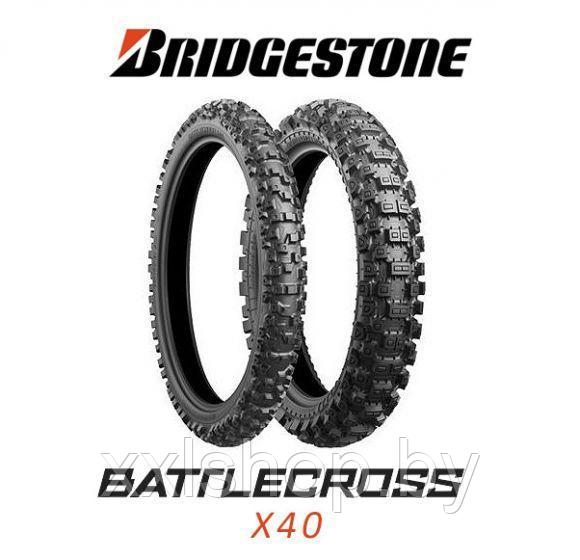 Кроссовая резина Bridgestone BattleCross X40 Hard 80/100-21 51M TT Front - фото 1 - id-p115013920