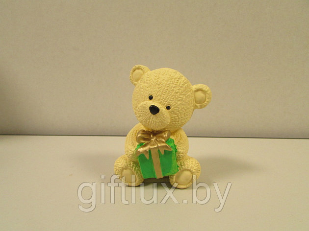 Сувенир Медвежонок  , гипс, 7*9 см с подарком, фото 2