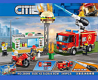 Конструктор Пожар в Бургер кафе, Lele 28048, аналог Лего Сити 60214