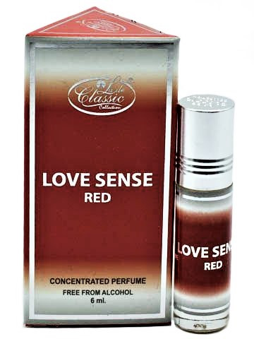 Арабские масляные духи  Love Sense Red La de Classic, 6мл – зеленое яблоко, сосна, ветивер