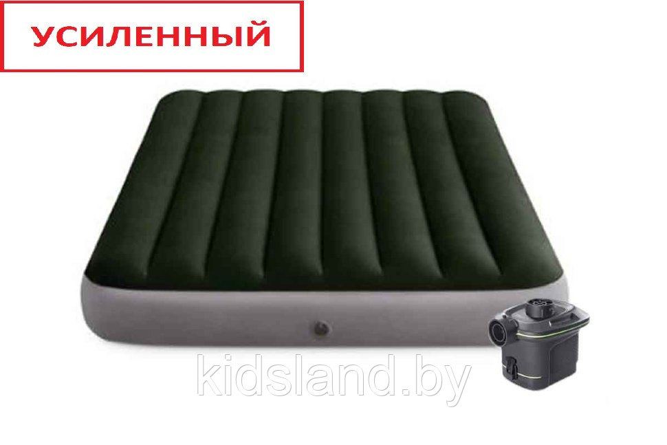 Надувной матрас кровать Intex 64778 (усиленный), 137х191х25см