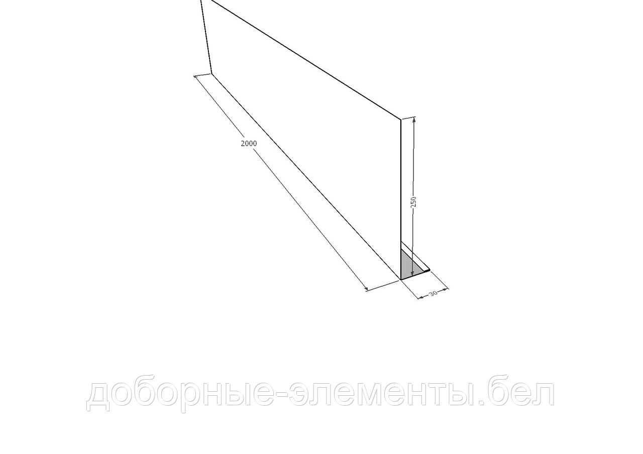 ЛОБОВАЯ ПЛАНКА 250Х30 ММ ДЛЯ СОФИТА RAL 9003 (БЕЛЫЙ) - фото 4 - id-p115050526