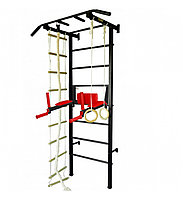 Шведская стенка ЭКТА PRO 3 с навесным (черно-красный)