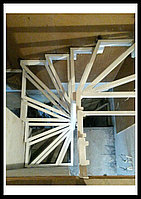 Металлокаркас винтовой лестницы модель 4