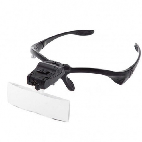 Бинокуляр Лупа-очки с подсветкой 9892B - фото 4 - id-p115095453