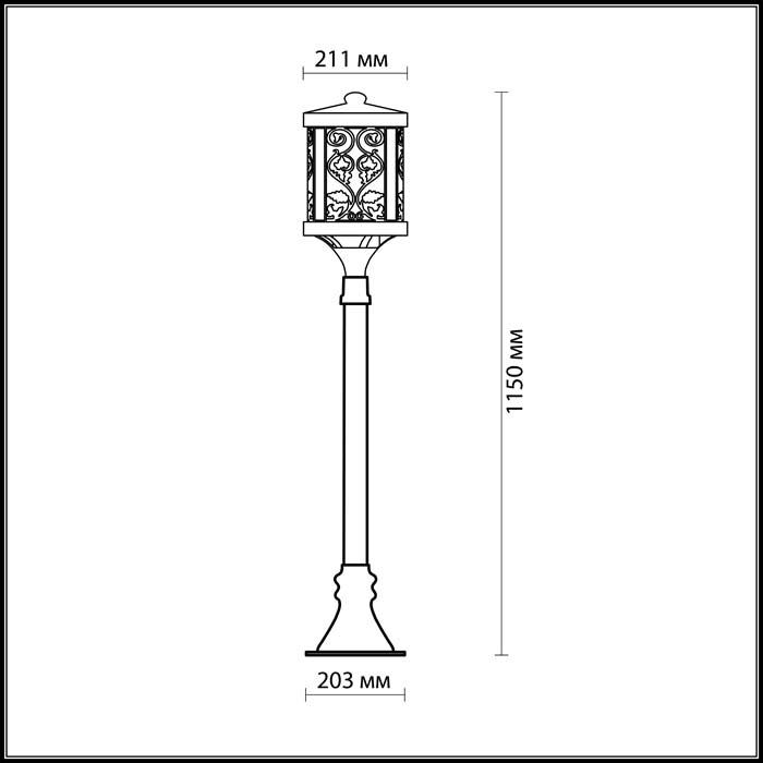 Ландшафтный светильник Odeon Light 2286/1A Kordi - фото 2 - id-p115096320