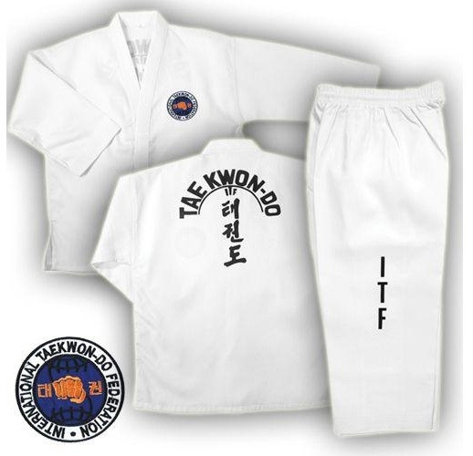 ITF Добок( кимоно) для тхэквондо рост 110см - фото 1 - id-p115099818