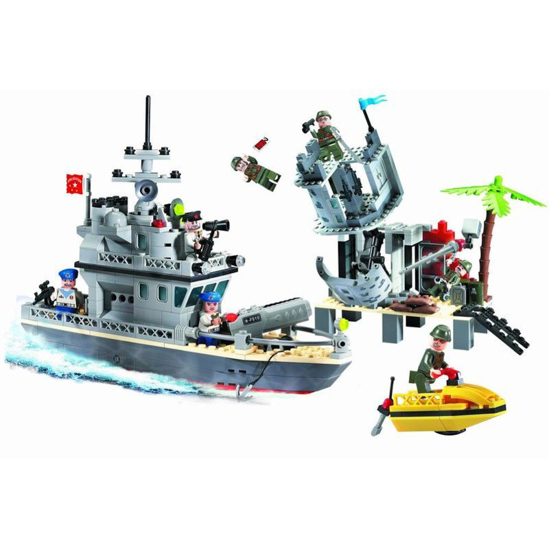 Конструктор Enlighten Brick 819 Военный корабль 505 деталей аналог Lego - фото 2 - id-p115099933
