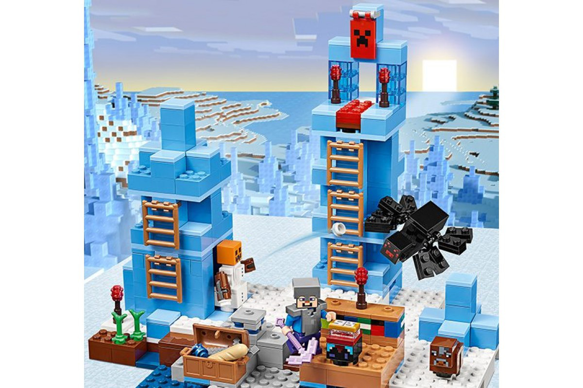 КОНСТРУКТОР BELA Майнкрафт "Ледяные шипы" АРТ.10621 АНАЛОГ LEGO Minecraft 21131 - фото 2 - id-p115100079