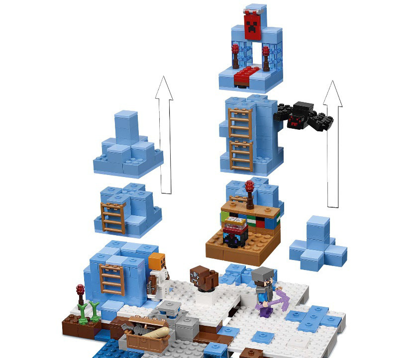 КОНСТРУКТОР BELA Майнкрафт "Ледяные шипы" АРТ.10621 АНАЛОГ LEGO Minecraft 21131 - фото 3 - id-p115100079