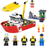 Конструктор Lepin City 02057 Пожарный катер 461 деталь аналог Lego City 60109, фото 2