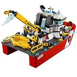 Конструктор Lepin City 02057 Пожарный катер 461 деталь аналог Lego City 60109, фото 7