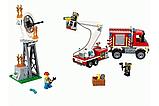 Конструктор Lepin 02083 Cities Грузовик пожарной команды 412 деталей аналог LEGO City 60111, фото 4