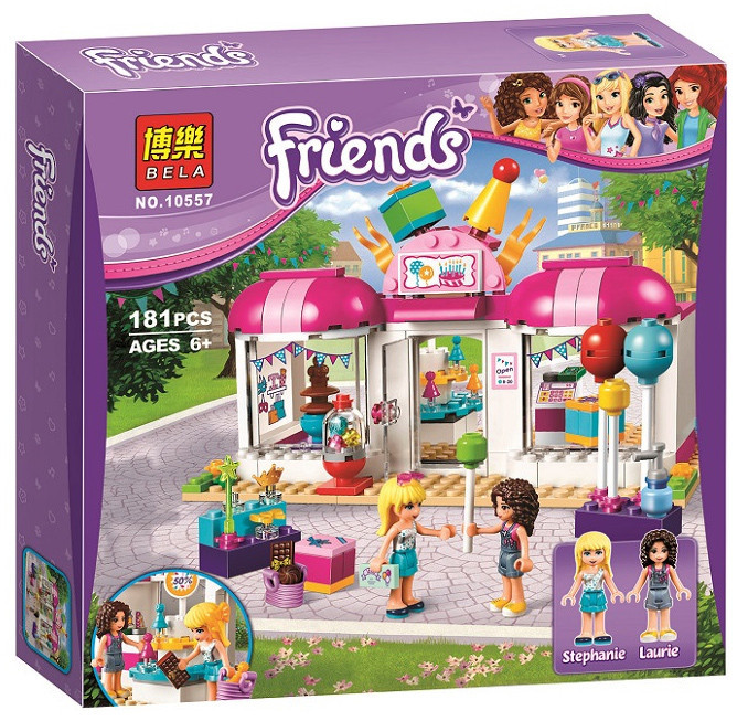 Конструктор BELA Friends 10557 Подготовка к вечеринке 181 деталь аналог Lego Friends 41132