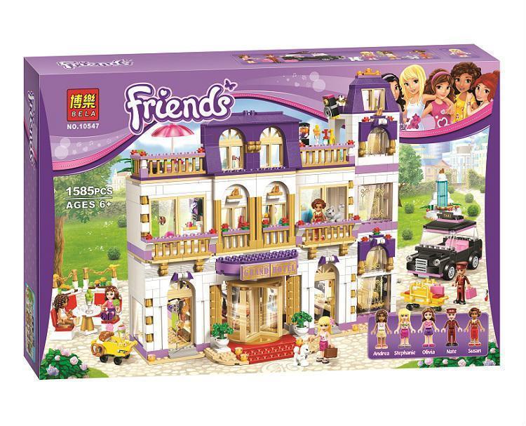 Конструктор Bela Friends 10547 Гранд-отель в Хартлейк сити (аналог (Lego Friends 41101) 1585 деталей