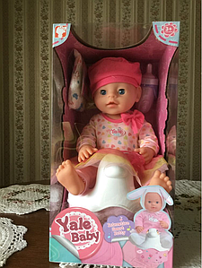 Интерактивная кукла пупс Yale Baby 4 функции