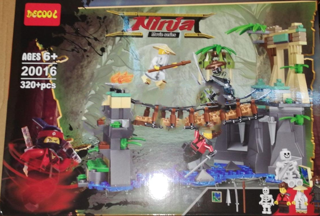 Конструктор Decool Ninja 20016 320 деталей аналог Lego Ninjago - фото 1 - id-p115100496
