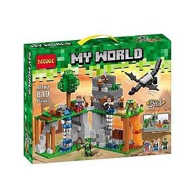 Конструктор My World Decool 819 Таинственный остров Minecraft аналог Lego