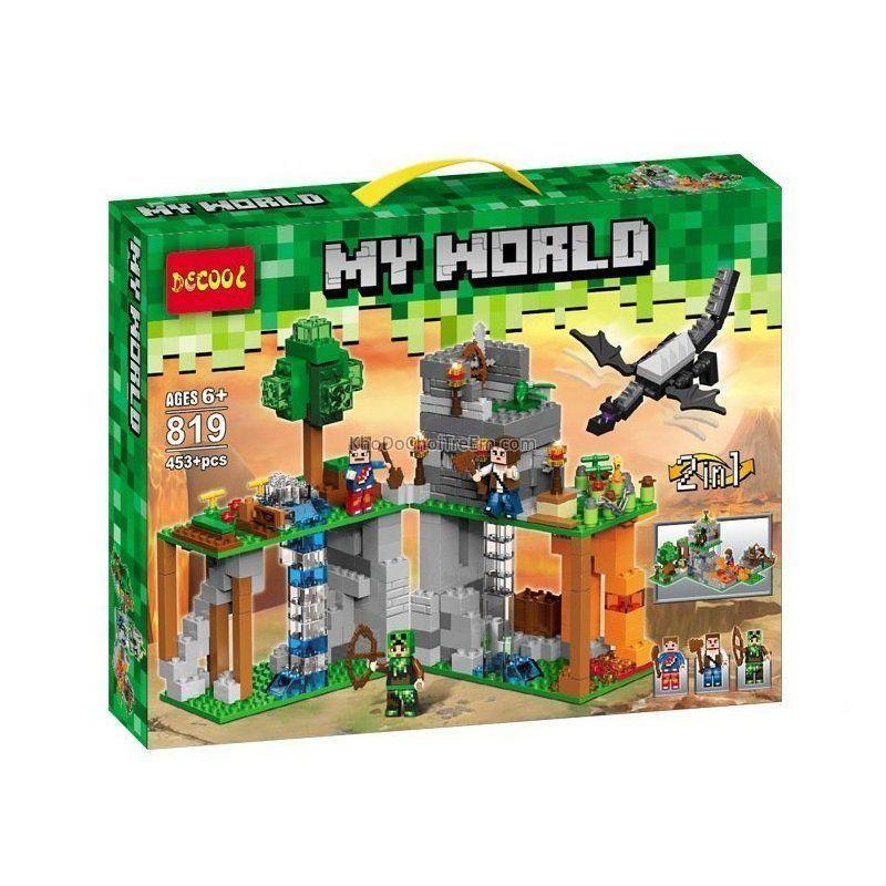 Конструктор My World Decool 819 Таинственный остров Minecraft аналог Lego - фото 1 - id-p115100570