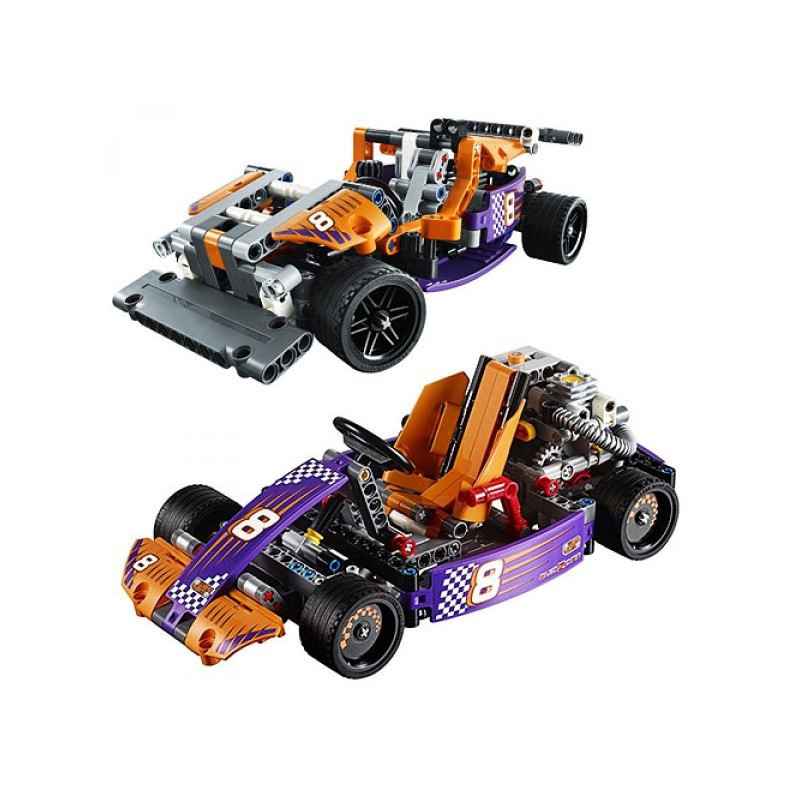 Конструктор Lele 38003 Technology Гоночный карт (аналог LEGO Technic 42048) 345 деталей - фото 6 - id-p115100615