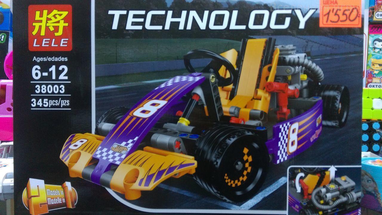 Конструктор Lele 38003 Technology Гоночный карт (аналог LEGO Technic 42048) 345 деталей - фото 7 - id-p115100615