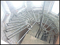 Металлокаркас винтовой лестницы модель 18