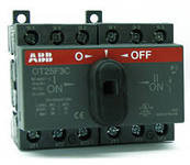 Выкл. нагрузки реверсивный OT80F3C, 3P, схема I-0-II, без рукоятки