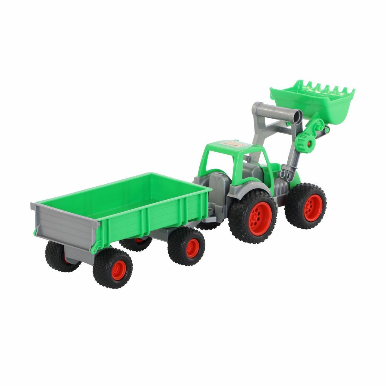 "Фермер-техник", трактор-погрузчик с прицепом (в сеточке) - фото 4 - id-p115011232