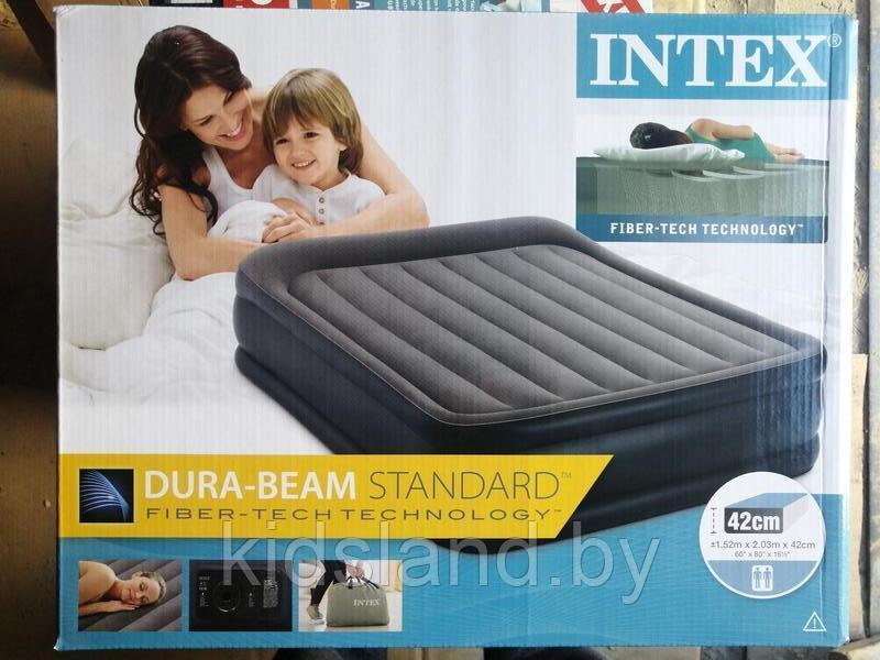 Надувная кровать Intex 64136, 152x203x42 Deluxe Pillow Rest Reised Bed - фото 2 - id-p65572480