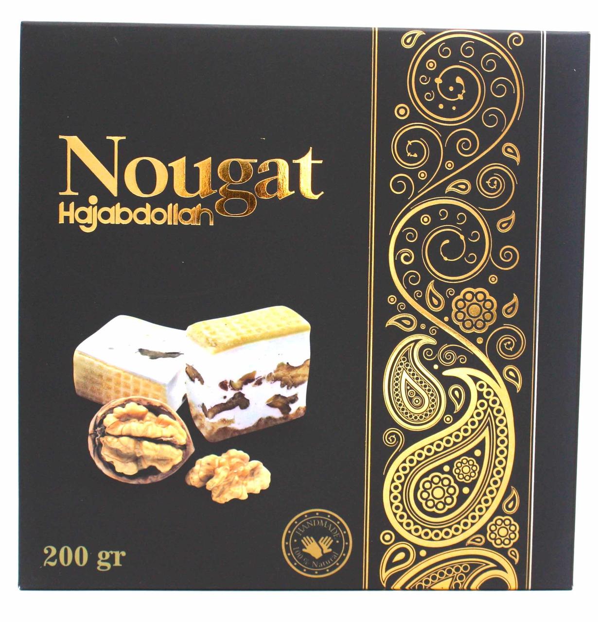 Нуга Hajabdollah с грецким орехом в подарочной упаковке, 200 гр. (Иран) - фото 1 - id-p115256780
