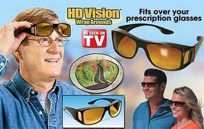 Антибликовые очки ,антифары HD VISION WRAP AROUNDS